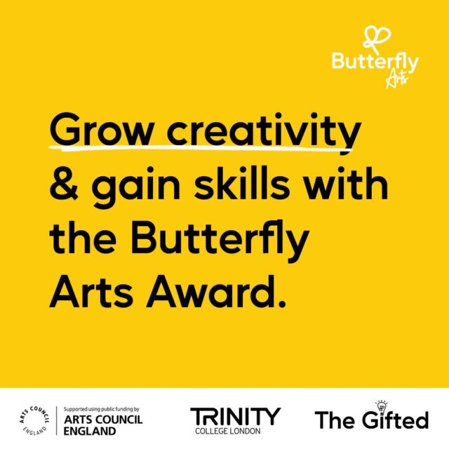 The Butterfly Arts Award is a brilliant and unique opportunity for girls and young women aged 11-16.

While exploring their creativity they get the freedom to build their confidence and boost their self esteem, all while gaining an Arts Award qualification. 

This creative programme will be running for 6 months, every Thursday from 3.30 - 5.30pm at Pymmes Park in the Edmonton area. 

If you would like to refer a young person or for more information, email kemi@thegifted.org.uk.

#artsaward  #artaward #edmonton #artscouncil  #artscouncilengland #trinitycollege #trinitycollegelondon #creativity #creativityunleashed #gainskills